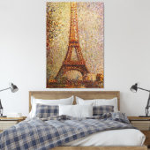 Georges Seurat's Painting: The Eiffel Tower (1889) Canvas Afdruk (Insitu (Slaapkamer))
