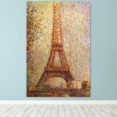 Georges Seurat's Painting: The Eiffel Tower (1889) Canvas Afdruk (Insitu (Houten vloer))