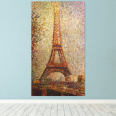 Georges Seurat's Painting: The Eiffel Tower (1889) Canvas Afdruk (Insitu (Houten vloer))