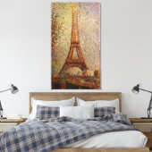 Georges Seurat's Painting: The Eiffel Tower (1889) Canvas Afdruk (Insitu (Slaapkamer))