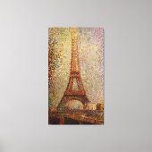Georges Seurat's Painting: The Eiffel Tower (1889) Canvas Afdruk (Voorkant)