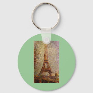 Georges Seurat's Painting: The Eiffel Tower (1889) Sleutelhanger
