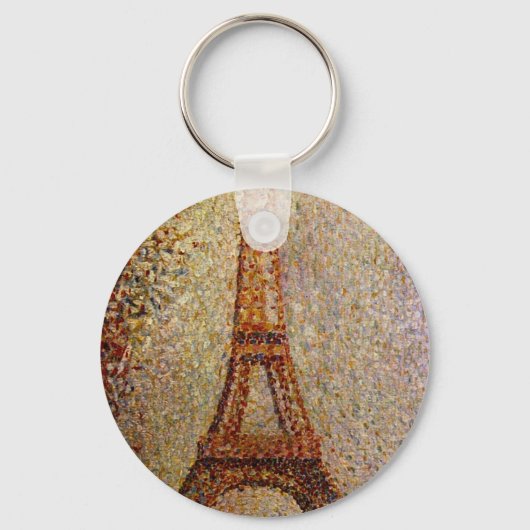Georges Seurat's Painting: The Eiffel Tower (1889) Sleutelhanger (Voorkant)