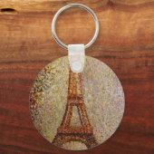 Georges Seurat's Painting: The Eiffel Tower (1889) Sleutelhanger (Voorkant)