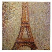 Georges Seurat's Painting: The Eiffel Tower (1889) Tegeltje (Voorkant)