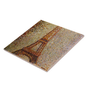 Georges Seurat's Painting: The Eiffel Tower (1889) Tegeltje