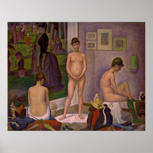 Georges Seurat's Painting: The Models (1889) Poster (Voorkant)