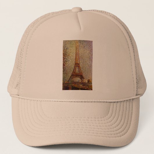 Georges Seurat's schilderij: Eiffeltoren (1889) Trucker Pet (Voorkant)