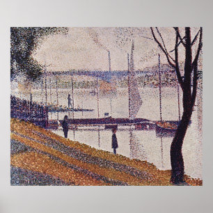 Georges Seurat's The Bridge in Courbevoie (1887) Poster