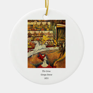 Georges Seurat's The Circus (1891) - Clown & Rider Keramisch Ornament