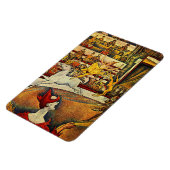 Georges Seurat's The Circus (1891) - Clown & Rider Magneet (Linkerzijde)