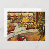 Georges Seurat's The Circus (1891) Kaart (Voorkant / Achterkant)