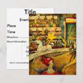 Georges Seurat's The Circus (1891) Kaart (Voorkant / Achterkant)