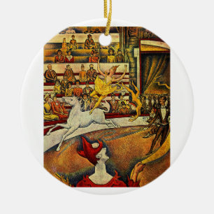 Georges Seurat's The Circus (1891) Keramisch Ornament