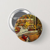 Georges Seurat's The Circus (1891) Ronde Button 5,7 Cm (Voorkant /achterkant)