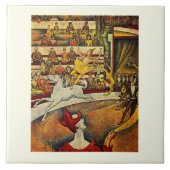 Georges Seurat's The Circus (1891) Tegeltje (Voorkant)