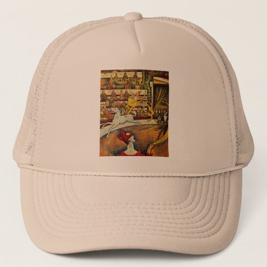 Georges Seurat's The Circus (1891) Trucker Pet (Voorkant)