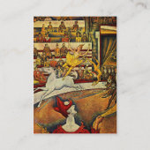 Georges Seurat's The Circus (1891) Visitekaartje (Achterkant)