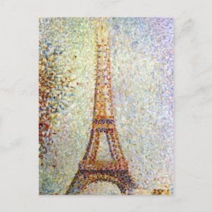 Georges Suerat Eiffel Tower Pointillisme Briefkaart