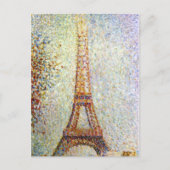 Georges Suerat Eiffel Tower Pointillisme Briefkaart (Voorkant)