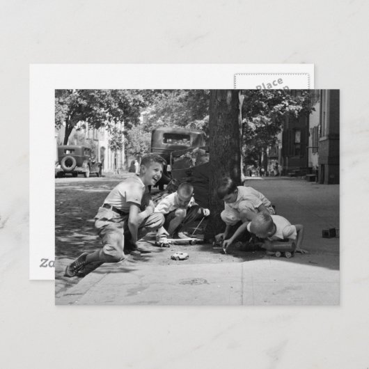 Georgetown Boys, jaren dertig Briefkaart (Voorkant / Achterkant)