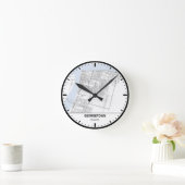 Georgetown Clock City Line Art Ronde Klok (Huis)