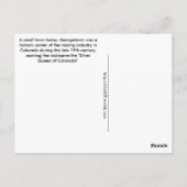 Georgetown, Colorado Briefkaart (Achterkant)