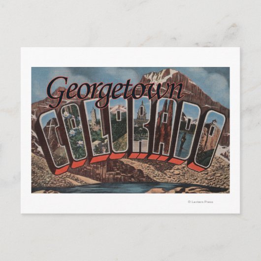 Georgetown, Colorado - Large Letter Scenes Briefkaart (Voorkant)