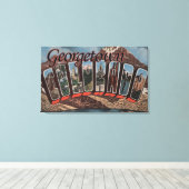 Georgetown, Colorado - Large Letter Scenes Canvas Afdruk (Insitu (Houten vloer))