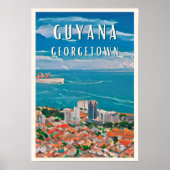 Georgetown, de kleurrijke hoofdstad van Guyana Poster (Voorkant)