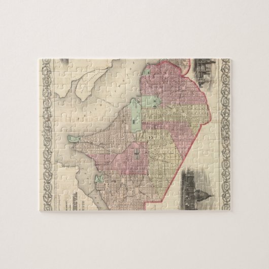 Georgetown en de stad Washington Legpuzzel (Horizontaal)