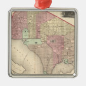 Georgetown en de stad Washington Metalen Ornament (Voorkant)