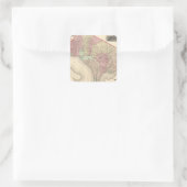 Georgetown en de stad Washington Vierkante Sticker (Tas)