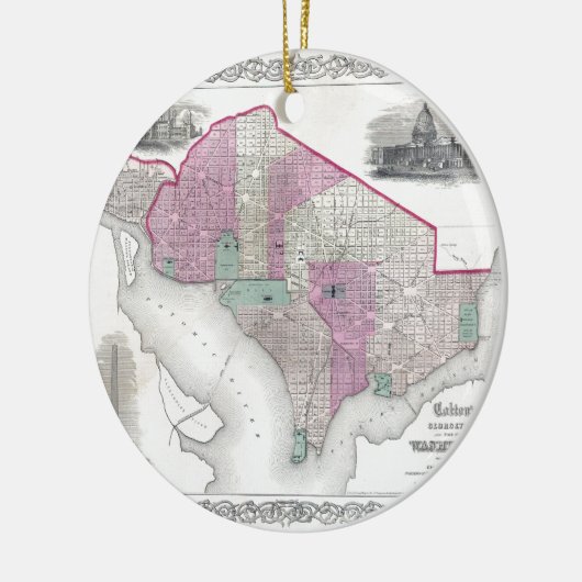 Georgetown en Washington DC Keramisch Ornament (Links)