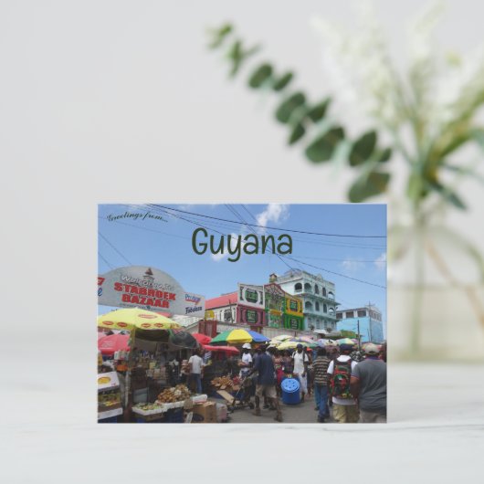 Georgetown Guyana Briefkaart (Staand voorkant)