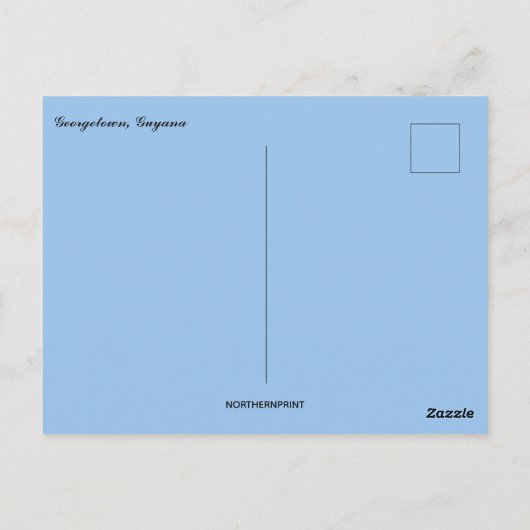 Georgetown Guyana Briefkaart (Achterkant)