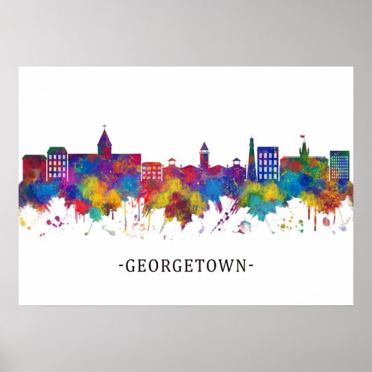 Georgetown Guyana Skyline Poster (Voorkant)