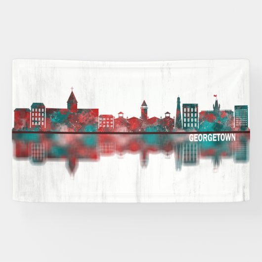 Georgetown Guyana Skyline Spandoek (Horizontaal)