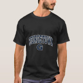 Georgetown Hoyas Arch over donkere heide T-shirt (Voorkant)