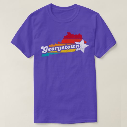 Georgetown Kentucky  Verdrietig Souvenir 2 T-shirt (Design voorkant)
