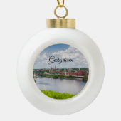 Georgetown Keramische Bal Ornament (Voorkant)