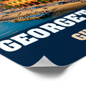 Georgetown Koloniale Waterfront en Guyaanse Erfgoe Poster (Hoek)