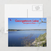 Georgetown Lake. Georgetown Texas Briefkaart (Voorkant / Achterkant)