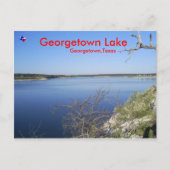 Georgetown Lake. Georgetown Texas Briefkaart (Voorkant)