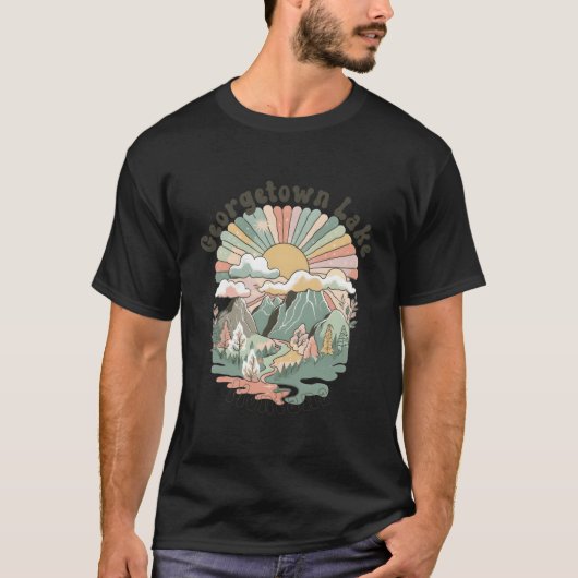 Georgetown Lake Montana Mountains Wandelen S T-shirt (Voorkant)