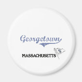 Georgetown Massachusetts City Classic Magneet (Voorkant)