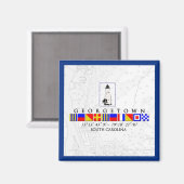 Georgetown SC Marine Signal Flag Magnet (Voorkant / Achterkant)