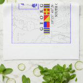 Georgetown SC Marine Signal Flag Towel Theedoek (Gevouwen)