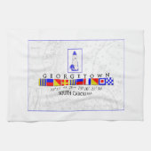 Georgetown SC Marine Signal Flag Towel Theedoek (Horizontaal)