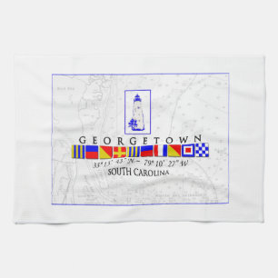 Georgetown SC Marine Signal Flag Towel Theedoek